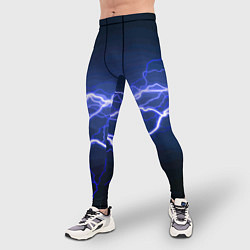 Тайтсы мужские Lightning Fashion 2025 Neon, цвет: 3D-принт — фото 2