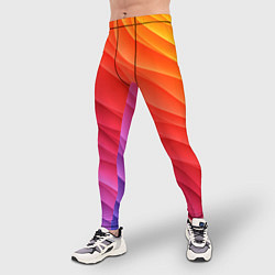 Тайтсы мужские Разноцветные цифровые волны, цвет: 3D-принт — фото 2