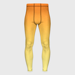 Тайтсы мужские Оранжевый, желтый градиент, цвет: 3D-принт