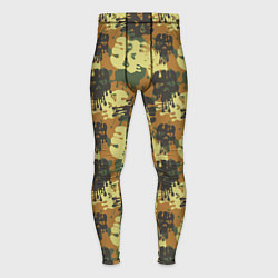 Тайтсы мужские Милитари череп, цвет: 3D-принт