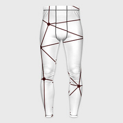 Тайтсы мужские Геометрические линии на белом фоне, цвет: 3D-принт