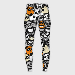Тайтсы мужские Злобные панды, цвет: 3D-принт