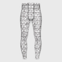 Мужские тайтсы Головы человечков скетч