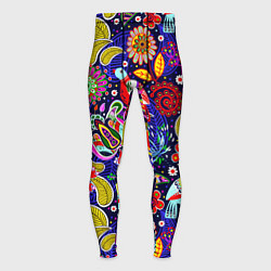 Мужские тайтсы Multicolored floral patterns