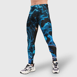 Тайтсы мужские Клубы голубого дыма, цвет: 3D-принт — фото 2