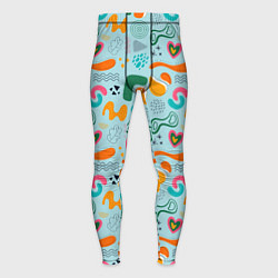 Тайтсы мужские Geometric pattern, цвет: 3D-принт