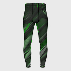 Мужские тайтсы Green black abstract