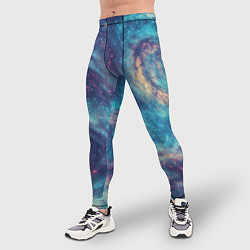 Тайтсы мужские Путеводная звезда в космосе, цвет: 3D-принт — фото 2