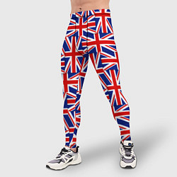 Тайтсы мужские Флаги Великобритании, цвет: 3D-принт — фото 2