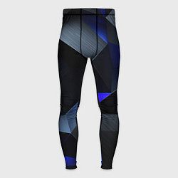 Мужские тайтсы Black blue abstract