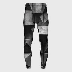 Тайтсы мужские Обман зрения и каменные плиты, цвет: 3D-принт