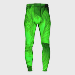 Тайтсы мужские Зеленая объемная абстракция, цвет: 3D-принт