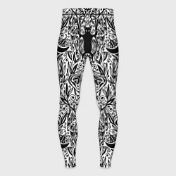Мужские тайтсы Bats and moths - gothic pattern