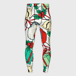 Мужские тайтсы Узор с новогодними падарками