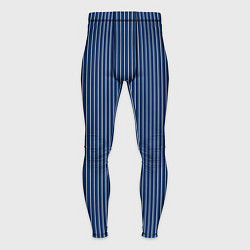 Мужские тайтсы Строгий синий в полоску