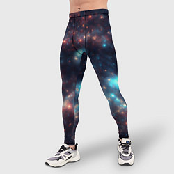 Тайтсы мужские Космический простор, цвет: 3D-принт — фото 2