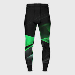 Тайтсы мужские Трехмерность зеленой фигуры, цвет: 3D-принт