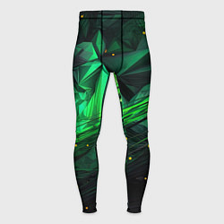 Мужские тайтсы Абстрактный лабиринт зелени