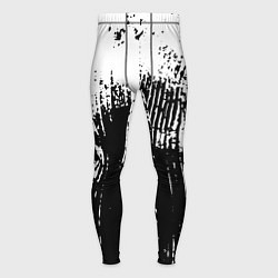Мужские тайтсы Черно-белая абстракция гранж
