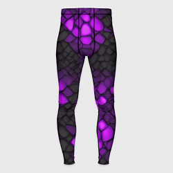 Мужские тайтсы Фиолетовый трескающийся камень