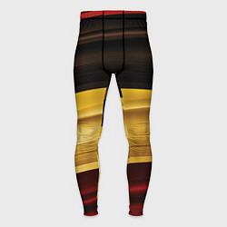 Тайтсы мужские Черный красный желтый цвет абстракции, цвет: 3D-принт