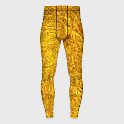Мужские тайтсы Текстура золотой мятой поверхности