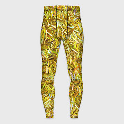 Тайтсы мужские Золотые ленточки, цвет: 3D-принт