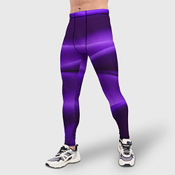 Тайтсы мужские Фиолетовый шелк, цвет: 3D-принт — фото 2