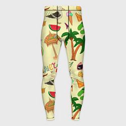 Мужские тайтсы Летний отпускной паттерн