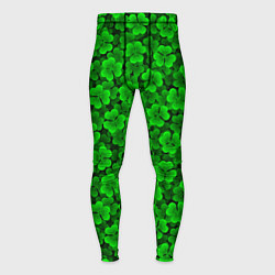 Тайтсы мужские Клеверный узор паттерновый, цвет: 3D-принт