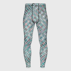 Мужские тайтсы Светлый серо-голубой текстурированный