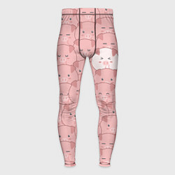 Тайтсы мужские Свинки паттерн, цвет: 3D-принт