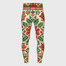Мужские тайтсы Славянский узор и орнамент