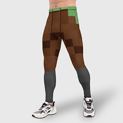 Тайтсы мужские Алекса Minecraft низ, цвет: 3D-принт — фото 2