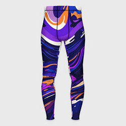 Тайтсы мужские Разноцветная абстракция разводов, цвет: 3D-принт