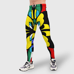Тайтсы мужские Яркий калейдоскоп, цвет: 3D-принт — фото 2