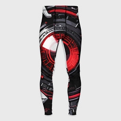 Тайтсы мужские Красная сфера киберпанк, цвет: 3D-принт