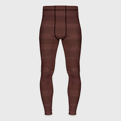 Мужские тайтсы Тёмный красно-коричневый полосатый