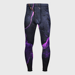 Мужские тайтсы Фиолетово-черная объемная текстура