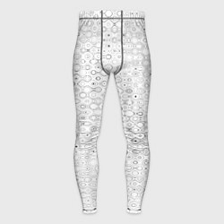 Мужские тайтсы Белый с абстрактным узором