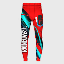 Мужские тайтсы Rainbow six геометрия полосы