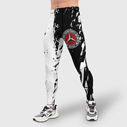 Тайтсы мужские Mercedes краски текстура, цвет: 3D-принт — фото 2