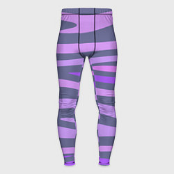 Тайтсы мужские Лавандовые волны, цвет: 3D-принт