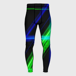 Тайтсы мужские Color blue black green, цвет: 3D-принт