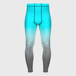 Мужские тайтсы Серо-голубой светлый градиент