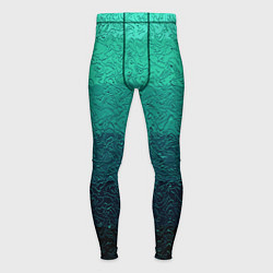 Мужские тайтсы Бирюзовый градиент полосами