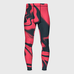 Мужские тайтсы Color black red