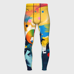 Тайтсы мужские Абстракция в деталях, цвет: 3D-принт