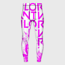 Тайтсы мужские Valorant розовый огонь, цвет: 3D-принт