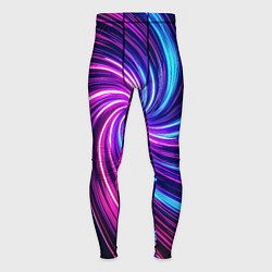 Мужские тайтсы Неоновый вихрь из светящихся линий